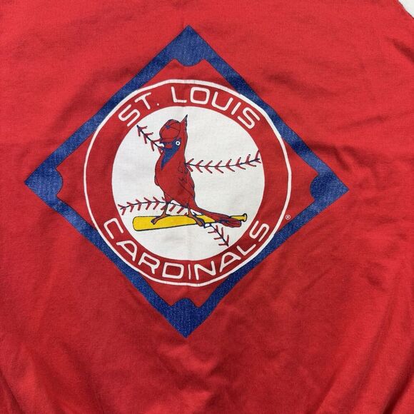 St Louis Cardinals Shirt Men Large Red Vintage Garan 1989 MLB Baseball Retro USA - Picture 15 of 15